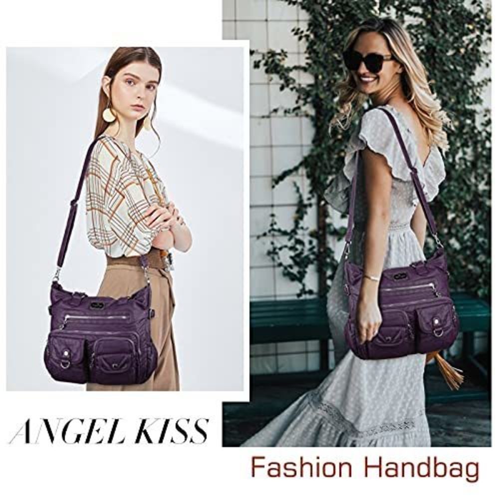 Soft PU Leather Purple Hobo Tote – Stylish Satchel Shoulder Bag - Picture 2 of 7
